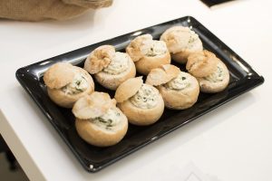 Deliciosos panecillos rellenos , entre las opciones del cátering
