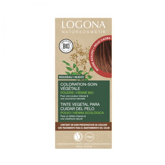 Logona Colorante en Polvo Caoba 2 x 50ml.