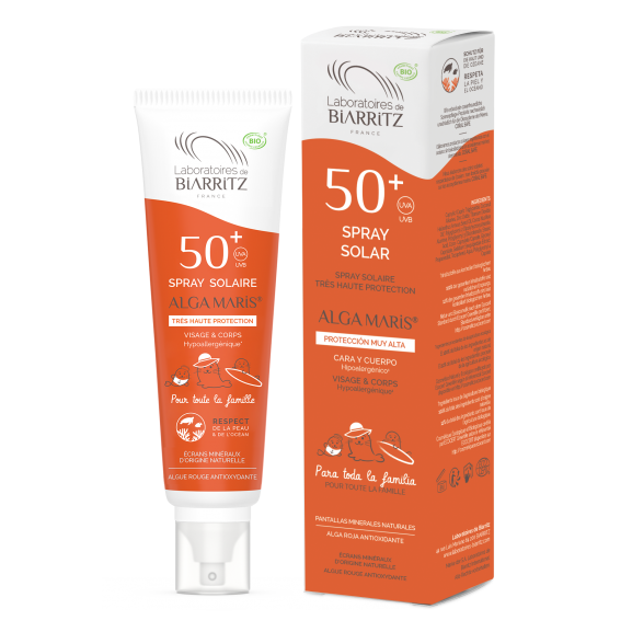 Spray Solar SPF 50 Cara + Cuerpo FAMILY Alga Maris 150ml.