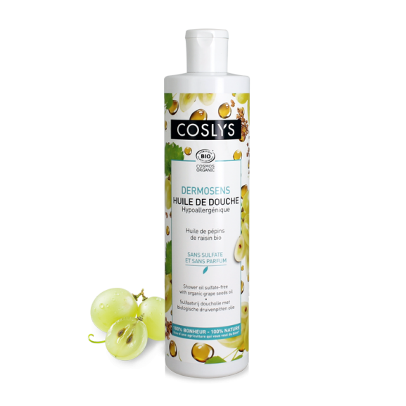 Aceite de ducha con semilla de uva Coslys 380ml.