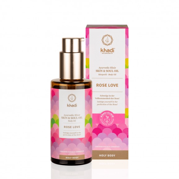 Aceite Rosas "Rose Love" de Khadi 100ml.