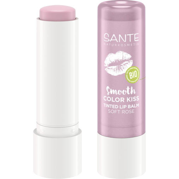 Balsamo Labial Color Kiss 04 Soft Rose Sante 4,5gr.