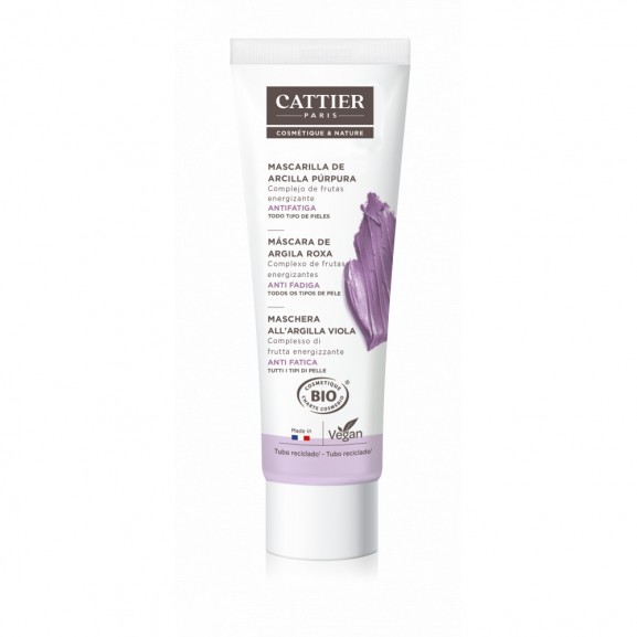 Mascarilla Arcilla Violeta Defatigante de Cattier 100ml