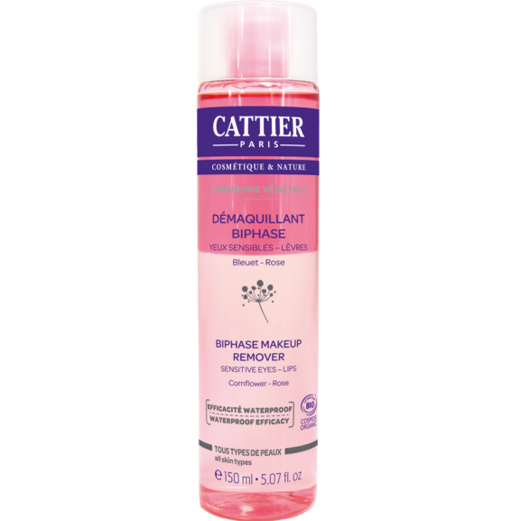 Desmaquillador Bifásico Ojos y Labios de Cattier 150ml.