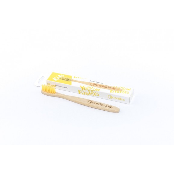 Cepillo de dientes de Bambú Niños - Amarillo
