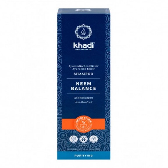 Champú Neem equilibrante anti-caspa de Khadi 200ml