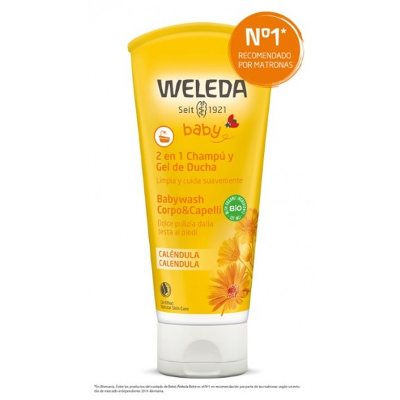 Weleda Champú & Gel de Ducha Bebé Caléndula 200ml.