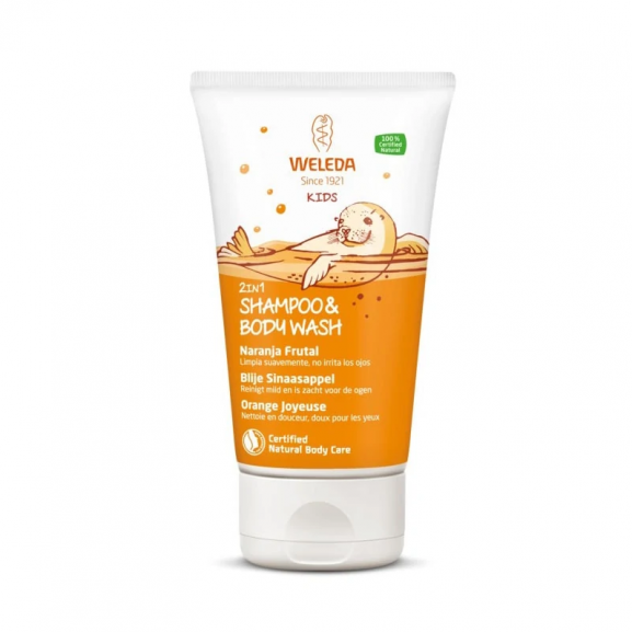Weleda Kids Champu y Gel 2 en 1 para niños Naranja de Weleda 150ml