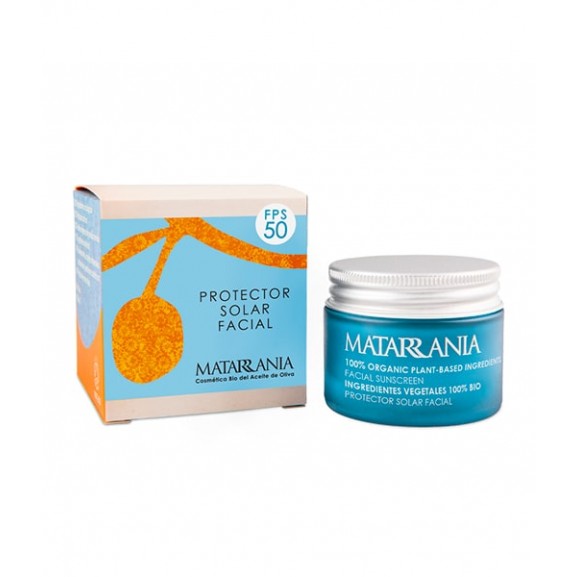 Crema Solar Cara FPS 50 de Matarrania 50ml.