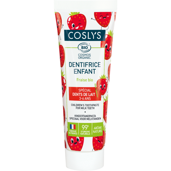 Dentífrico Infantil Fresas Bio (3-6 años) Coslys 50ml