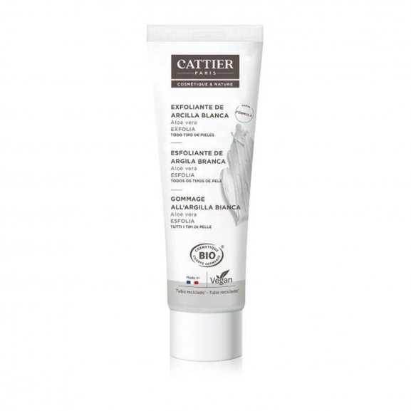 Exfoliante de Arcilla Blanca Cattier 100ml.