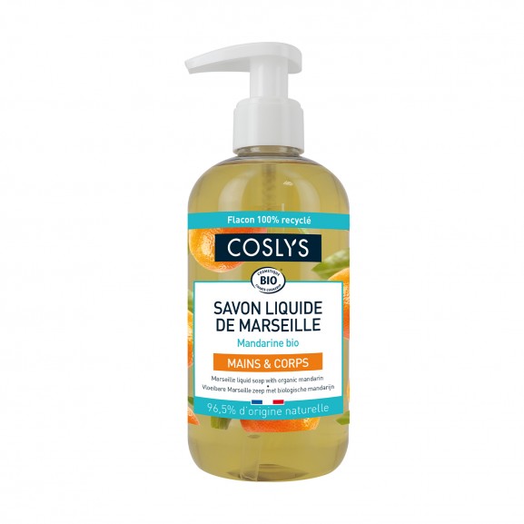 Jabón de marsella al aroma de mandarina 300ml Coslys 