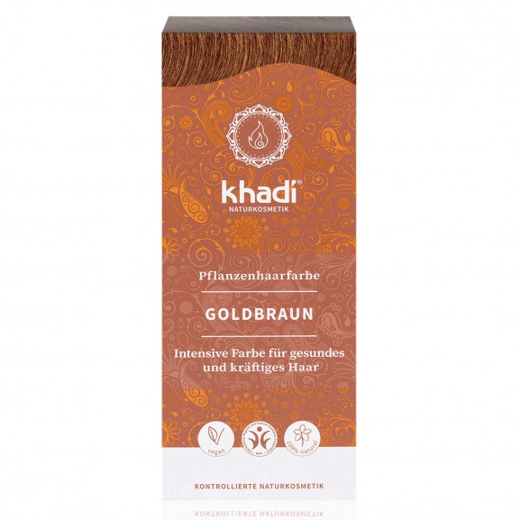 Khadi Tinte Vegetal Castaño Dorado 100 gr.