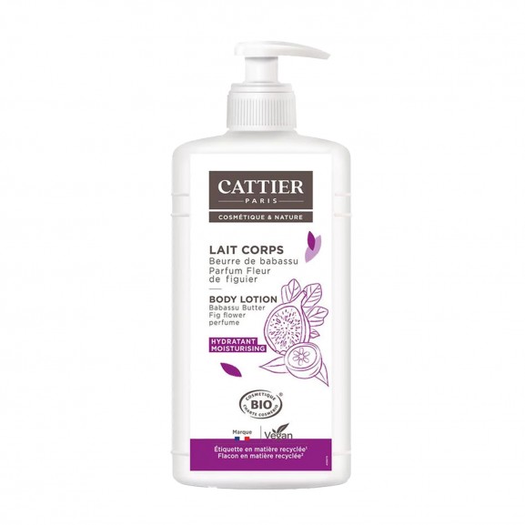 Leche Corporal Hidratante Manteca Babassu de Cattier 500ml.