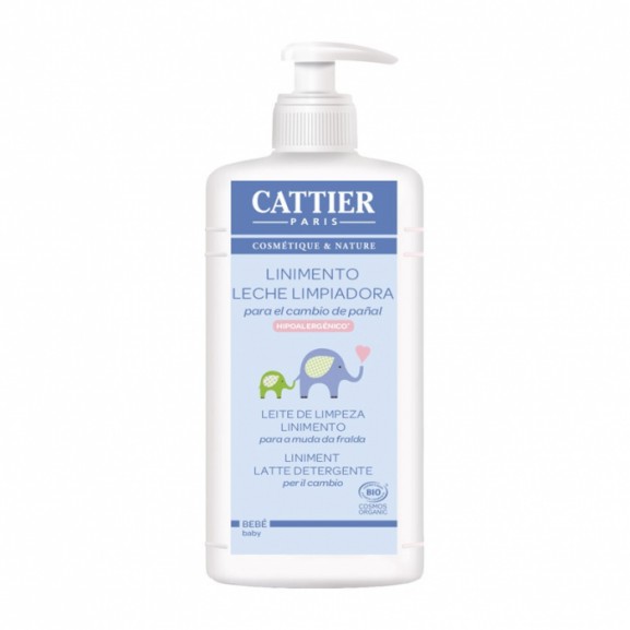 Linimiento limpiador hidratante bebé de Cattier 500ml