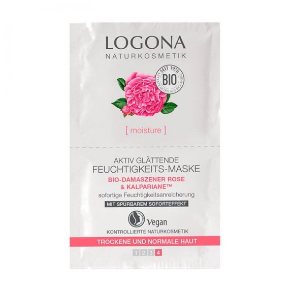 Mascarilla Hidratante  Rosas y Aloe Vera Monodosis de Logona