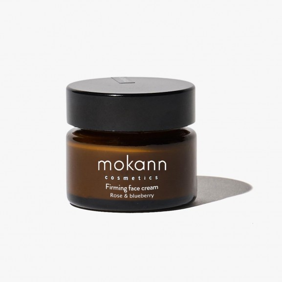 Mini Crema Reafirmante Rosa & Arándano de Mokann 15ml.