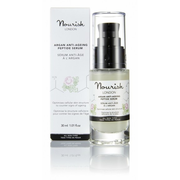 Serum Antiedad Argan y Péptidos de Nourish London 30ml.