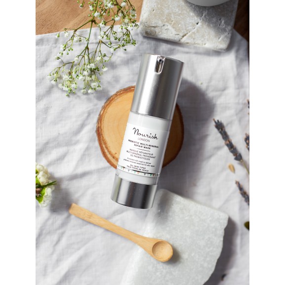 Mascarilla Probiótica  Multi Mineral de Nourish London 30ml.