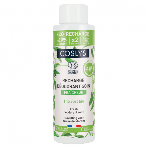 Recarga desodorante frescura té verde de Coslys 100ml