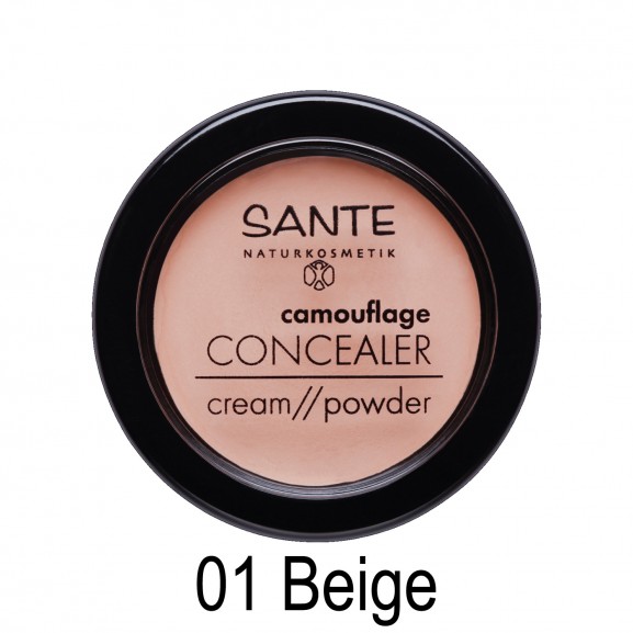 Corrector polvo/crema camuflaje Sante 3,4gr 2 TONOS
