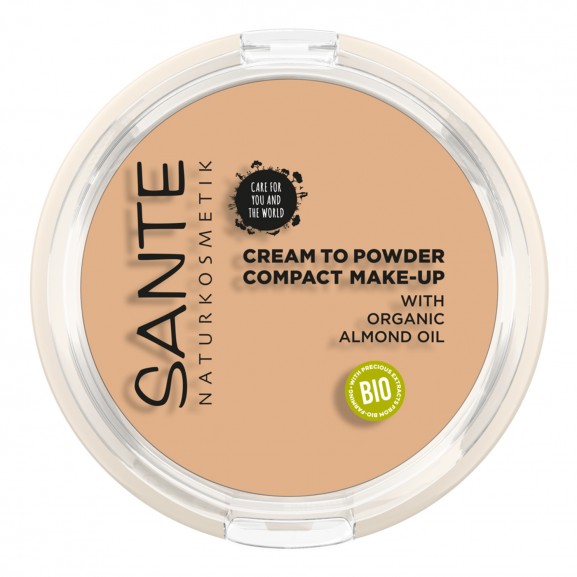 Maquillaje Compacto Polvo-Crema 01 Cool Ivory Sante 9gr