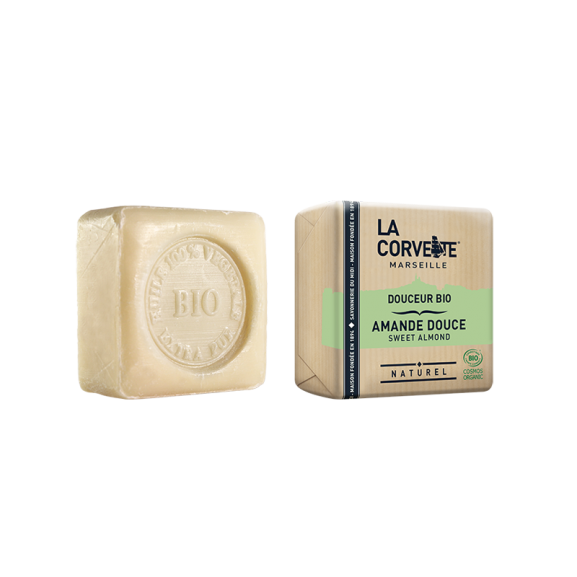 Jabón de Marsella y leche de burra - Almendras de La Corvette 100g