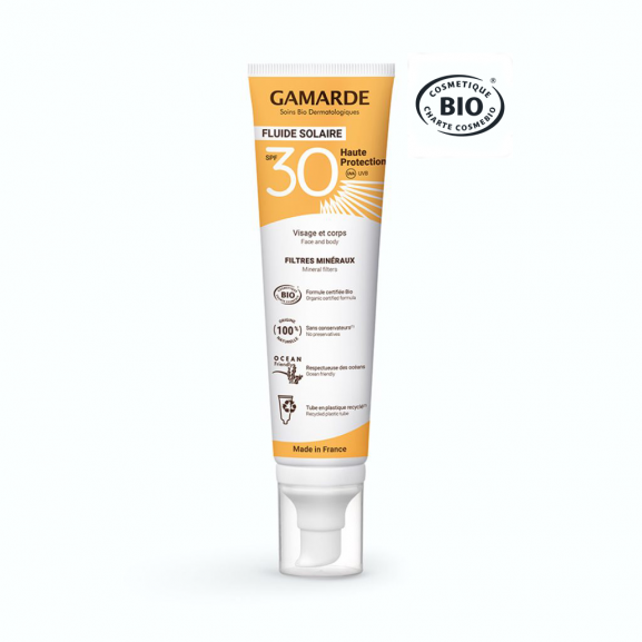 Fluido Solar SPF 30 Cara & Cuerpo Gamarde 100ml.