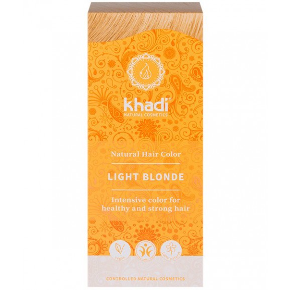 Khadi Tinte Vegetal Rubio Claro 100% Herbal 100gr.