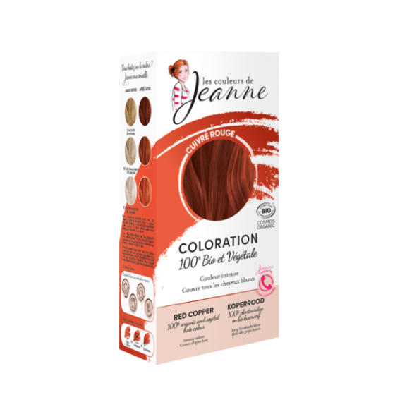 Tinte Vegetal Rojo Cobre de Couleurs de Jeanne 2 x 50gr.