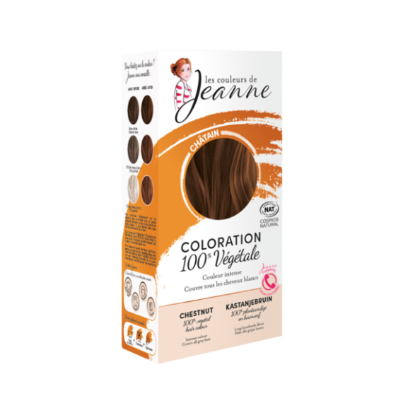 Tinte Vegetal Castaño de Couleurs de Jeanne 2 x 50gr.