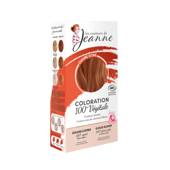 Tinte Vegetal Cobre Dorado  de Couleurs de Jeanne 2 x 50gr.