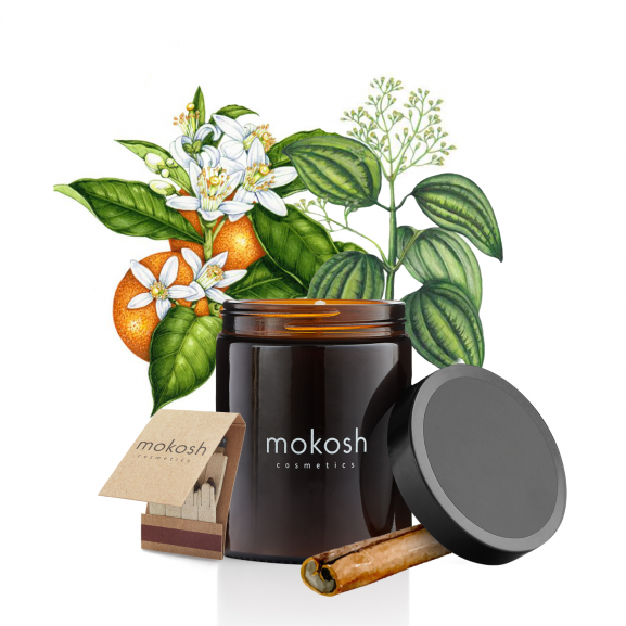 Vela Naranja y Canela de Mokann 140gr.