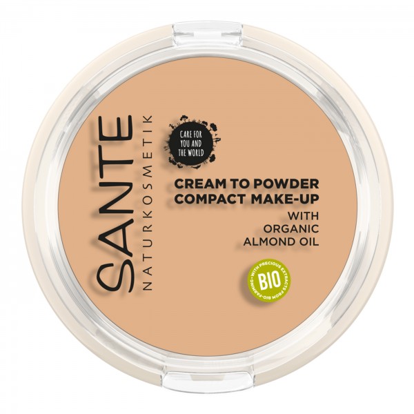 Maquillaje Compacto Polvo-Crema 01 Cool Ivory Sante 9gr