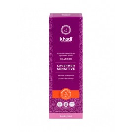 CHAMPÚ LAVANDA CUERO CABELLUDO SENSIBLE DE KHADI 200ML.