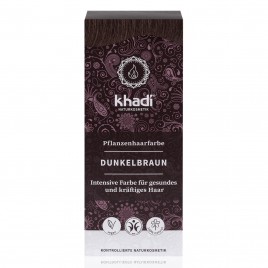 Khadi Tinte Vegetal Castaño Oscuro 100% Herbal 100gr.