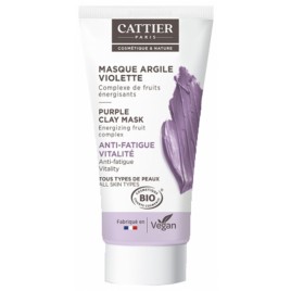Mini Mascarilla Arcilla Violeta Defatigante de Cattier 30ml.