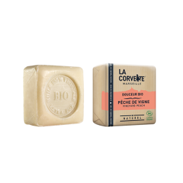 Jabón de Marsella y leche de burra - Melocotón de La Corvette 100g