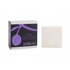Champú sólido cabello fino y seco Vital de Matarrania 120ml