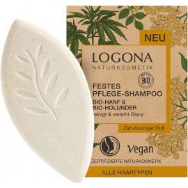 Champú sólido cáñamo y saúco de Logona 60gr