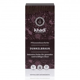 Khadi Tinte Vegetal Castaño Oscuro 100% Herbal 100gr.