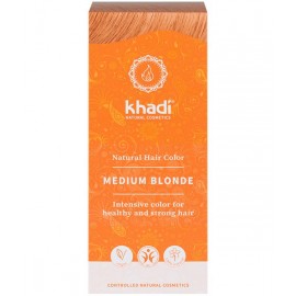 Khadi Tinte Vegetal Rubio Medio 100% Herbal 100gr.