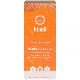 Khadi Tinte Vegetal Rubio Medio 100% Herbal 100gr.