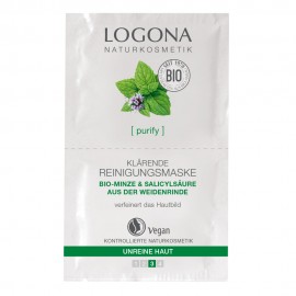 Mascarilla purificante menta & salicílico monodosis de Logona 7,5ml