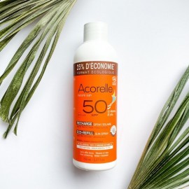 Recarga Spray solar SPF50 niños de Acorelle 150ml