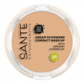 Maquillaje Compacto Polvo-Crema 01 Cool Ivory Sante 9gr