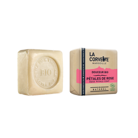 Jabón de Marsella y leche de burra - Rosa de La Corvette 100g