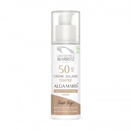 Crema facial con color Beige SPF 50 de Alga Maris, 50ml.