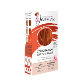 Tinte Vegetal Cobre Intenso de Couleurs de Jeanne 2 x 50gr.